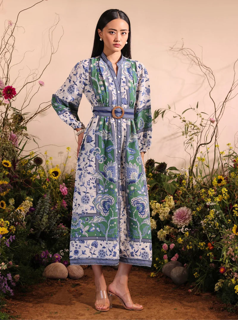 Lawn Printed Linnea Off White Dress