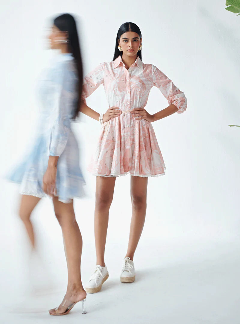 Cotton Anza Blue Dress