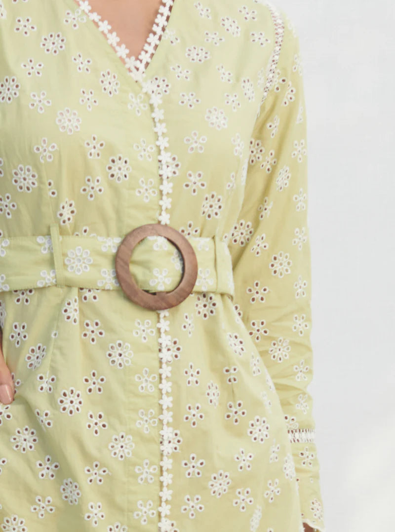 Cotton Lillian Green Dress