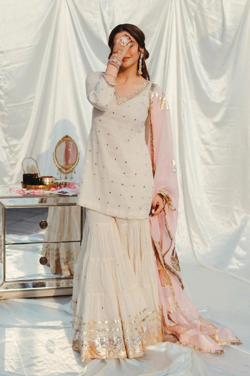 Aamna shariff in Chaand Eid sharara (set of 3)