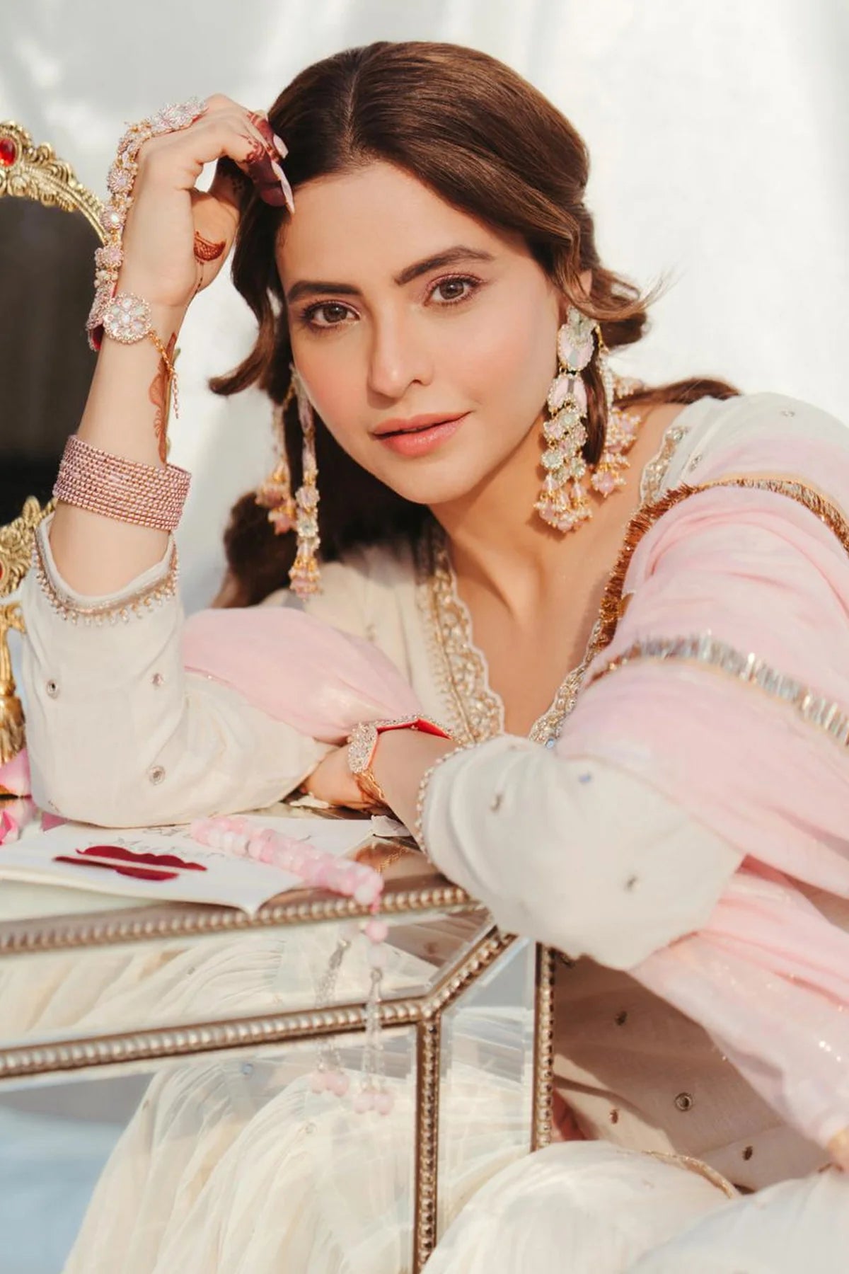 Aamna shariff in Chaand Eid sharara (set of 3)