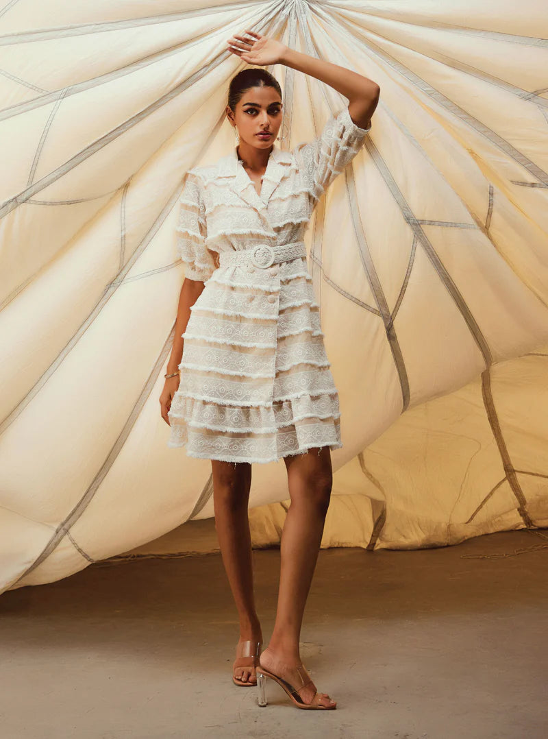 Organza Cass Khaki Dress